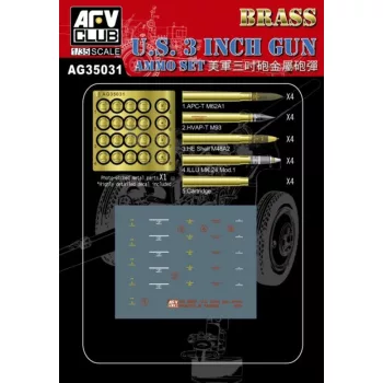 Afv-Club - Us 3inch Gun Ammo