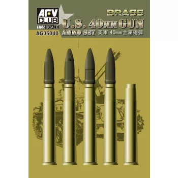 Afv-Club - Bofors 40mm Ammo (Brass)