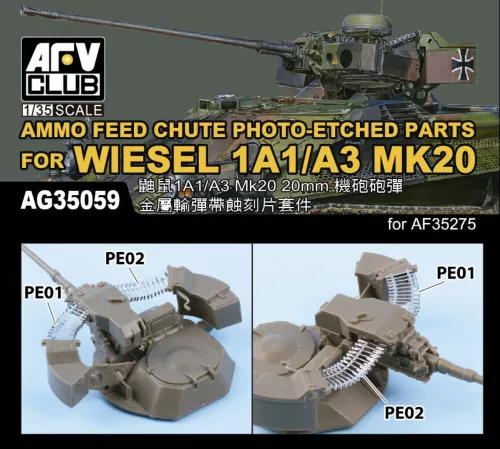AFV-Club - AMMO FEED CHUTE PE FOR WIESEL 1A1/A3 MK20