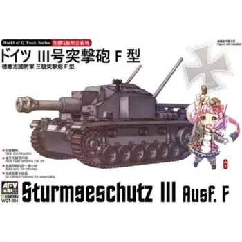 Afv-Club - World Of Q Tank Series Sturmgeschatz III Ausf F