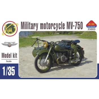   AIM -Fan Modell - Mv-750 Soviet Military Motocycle With Sidecar