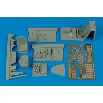 Aires - Bf 109E-4/E-7 cockpit set for Eduard