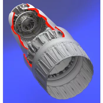 Aires - MiG 23 Flogger exhaust nozzle - opened