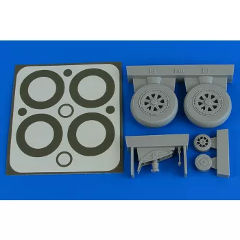 Aires - A1H Skyraider wheels & paint masks for Trumpeter