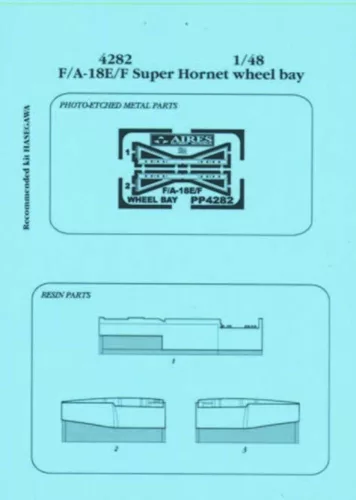 Aires - F/A-18E/F Super Hornet wheel bay for Hasegawa