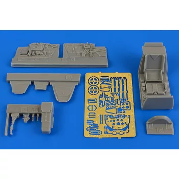 Aires - Bf 109G-6 (early) cockpit set f.Eduard