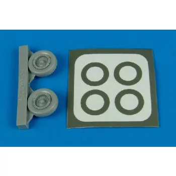 Aires - 1/72 A-1H Skyraider wheels & paint masks - (for U.