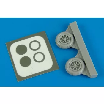 Aires - 1/72 P-40M/N wheels & paint masks