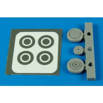Aires - P-39 Aircobra wheels&paint masks f.ACAD.