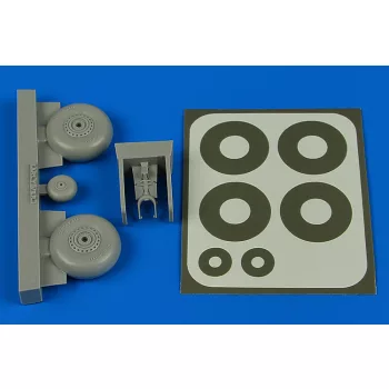 Aires - Wellington wheels & Paint masks (early) for Airfix