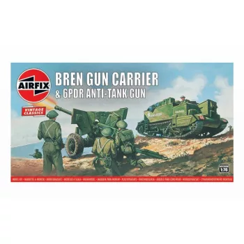 Airfix - Bren Gun Carrier& 6 Pdr At Gun Vintage Classics