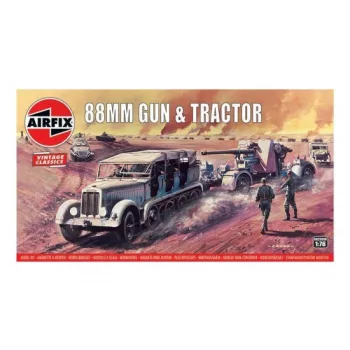 Airfix - 88mm Flak Gun Tractor Vintage Classic