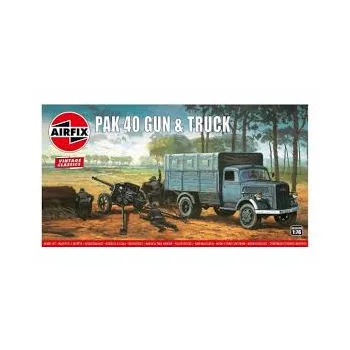 Airfix - Opel Blitz Pak 40 Gun Vintage Classic