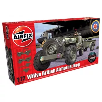Airfix - Willys Jeep, Trailer & 6PDR Gun