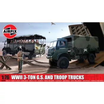 Airfix - WWII 3-ton 4x4 General Service & Troop Trucks