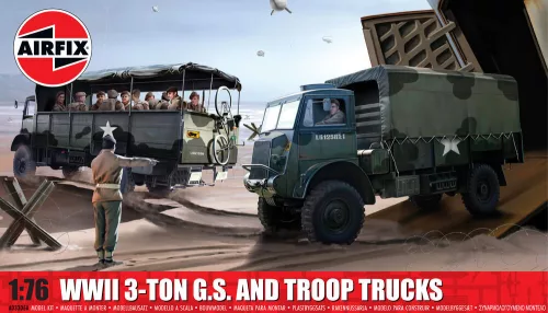 Airfix - WWII 3-ton 4x4 General Service & Troop Trucks