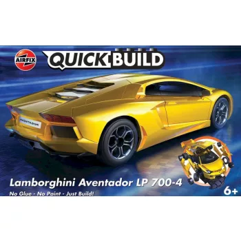   Airfix - QUICKBUILD Lamborghini Aventador - Yellow - Snap-fit