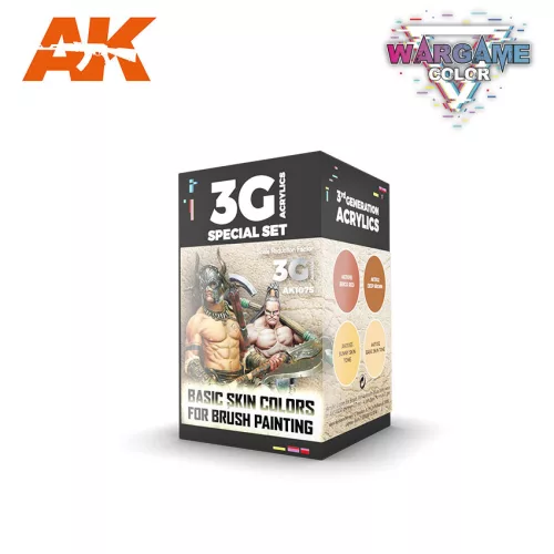AK Interactive - Wargame Color Set Basic Skin Colors