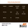 AK Interactive - Grim Brown 17ml