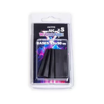 AK Interactive - RECTANGULAR BASES 25x50mm x 5 units