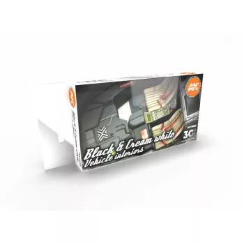 AK Interactive - Black Interior And Cream White