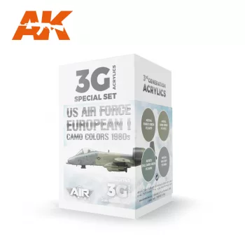   AK Interactive - US Air Force European I Camo Colors 1980s SET