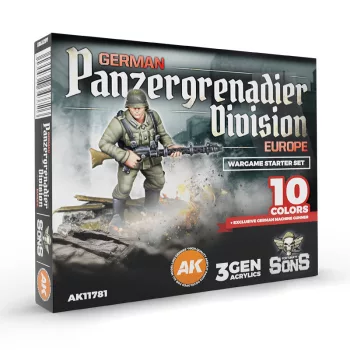   AK-Interactive - German Panzergrenadier Division Europe - Wargame Starter Set (1