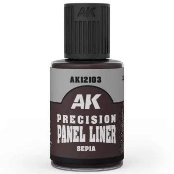   AK Interactive - AK12103 Precision Paneliner: Sepia (30ml), enamel