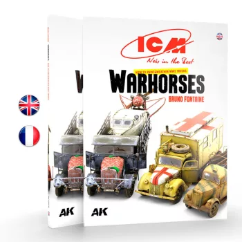   AK Interactive - ICM - HOW TO PAINT &WEATHER WW2 TRUCKS WARHORSES - ES