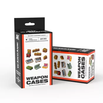   AK Interactive - WEAPON CASES SCENOGRAPHY WARGAME SET  (30-35MM)