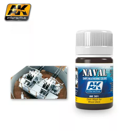 AK Interactive - Dark Wash For Wood Decks