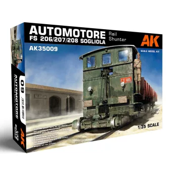   AK Interactive - 1:35 Automotore FS 206/207/208 Sogliola Rail Shunter