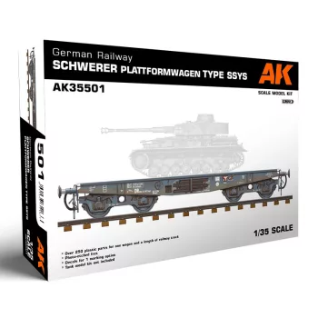   AK-Interactive - German Railway Schwerer Plattformwagen Tyme Ssys 1/35
