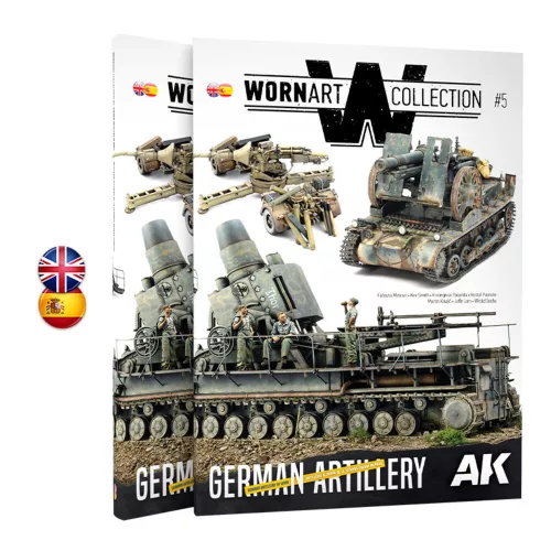 AK Interactive - WORN ART 05 GERMAN ARTILLERY - Bilingüal