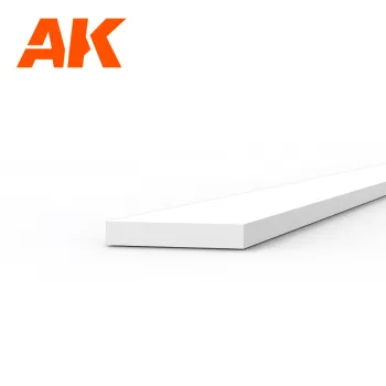 AK Interactive - Strips 0.50 x 3.00 x 350mm - STYRENE STRIP