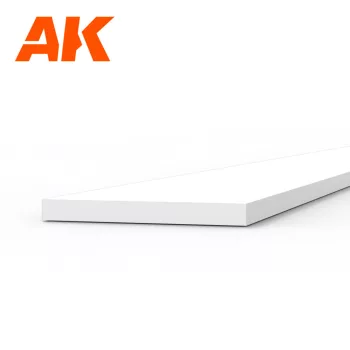 AK Interactive - Strips 0.50 x 5.00 x 350mm - STYRENE STRIP