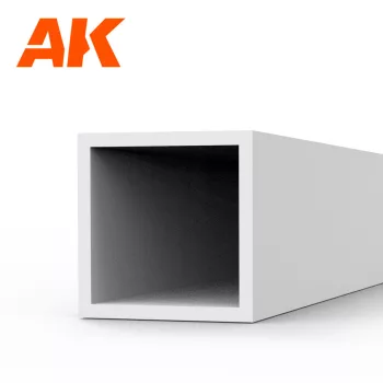   AK Interactive - Square hollow tube 4.00x350mm(0,7mm)-STYRENE STRIP