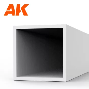   AK Interactive - Square hollow tube 5.00x350mm(0,7mm)-STYRENE STRIP