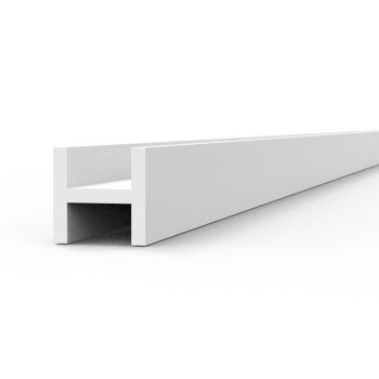   AK Interactive - BEAMS H SHAPE 2.0 x 2.0 x 350 mm x 4 units STYRENE