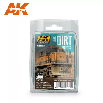   AK Interactive - Basic Dirt Effects Weathering Set Train Series