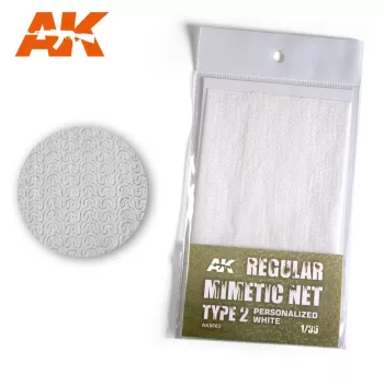   AK Interactive - Regular Camouflage Net Type 2 Personalized White