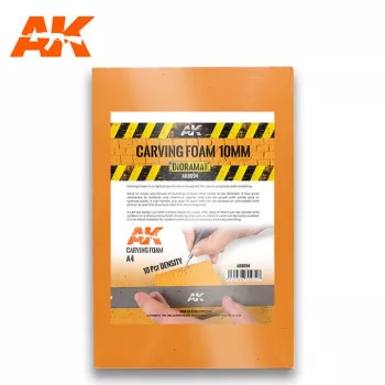 AK Interactive - CARVING FOAM 10MM A4 SIZE (305 x 228 MM)