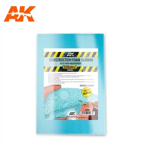 AK Interactive - CONSTRUCTION FOAM 6 10MM - BLUE FOAM
