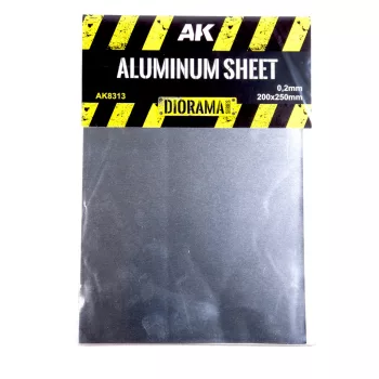 AK Interactive - Aluminum Sheet 200Um (Micrometer) 200X250Mm