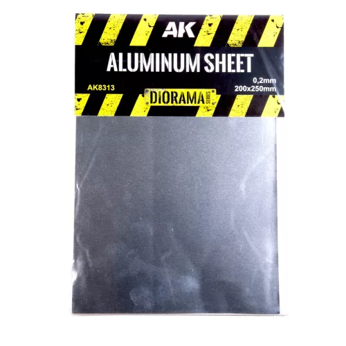 AK Interactive - Aluminum Sheet 200Um (Micrometer) 200X250Mm
