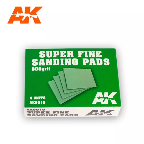 Ak Interactive - Super Fine Sanding Pads 800 Grit.4 Units