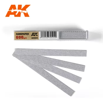 AK Interactive - Dry Sandpaper 600 grit x 50 units