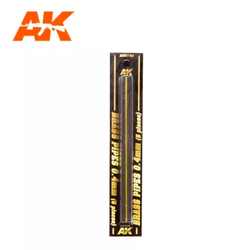 AK Interactive - Brass Pipes 0,4Mm, 5 Units