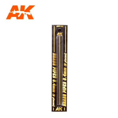 AK Interactive - Brass Pipes 0,4Mm, 5 Units
