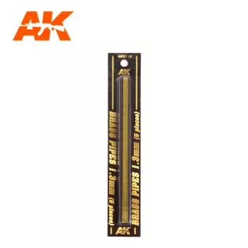 AK Interactive - Brass Pipes 1,3Mm, 5 Units